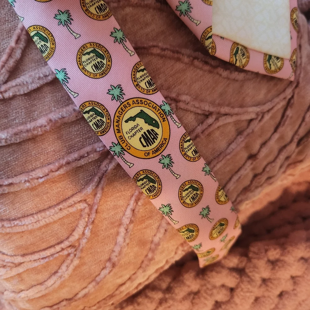 Pink Patterned Tie